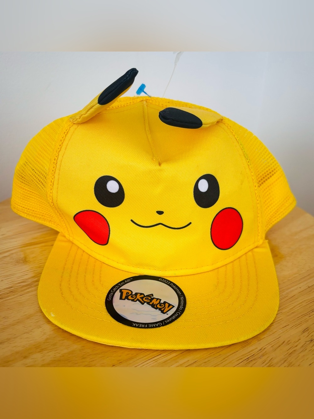 H&M Yellow Pikachu Kids Cap with Red Cheeks